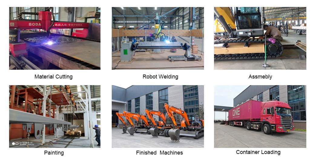 Process of excavator of Chinese excavator supplier (JingGong) Process of excavator of Chinese excavator supplier (JingGong)
