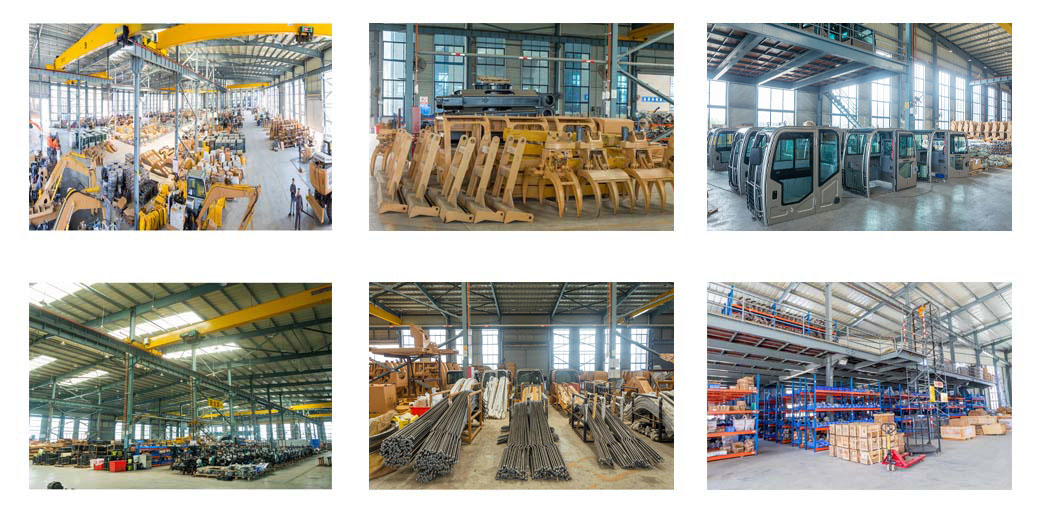 technical assembly workshop of JingGong excavator construction manufacturer