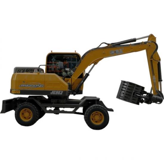 Sorting grab excavator
